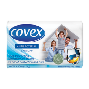 JABÓN EN BARRA ANTIBACTERIAL COOL PROTECTIÓN COVEX 115 gr