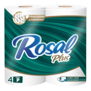 PAPEL HIGIENICO ROSAL PLUS VERDE 4 UND
