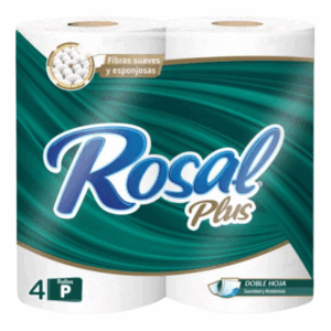 PAPEL HIGIENICO ROSAL PLUS VERDE 4 UND - Imagen 1