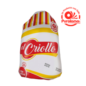 POLLO ENTERO, MARCA: EL CRIOLLO (PURO LOMO) 2,25 A 2,4 aprox - Imagen 1