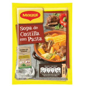 Sopa de Costilla con Pasta Maggi 50g